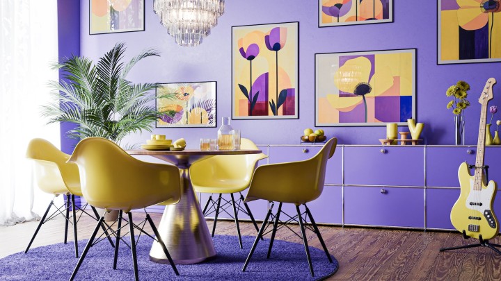 Maximalism in the living space: explosions of color and creative freedom